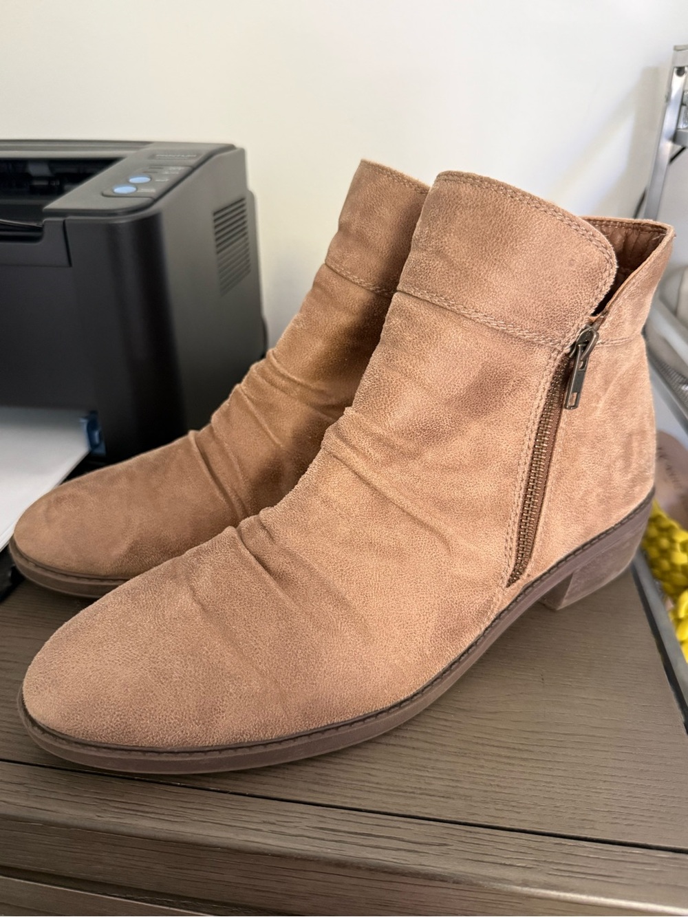 Ankle Booties with Side Zip Size 11